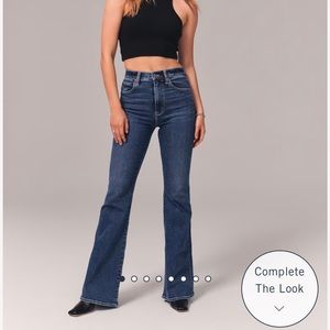 high rise flare abercrombie jeans